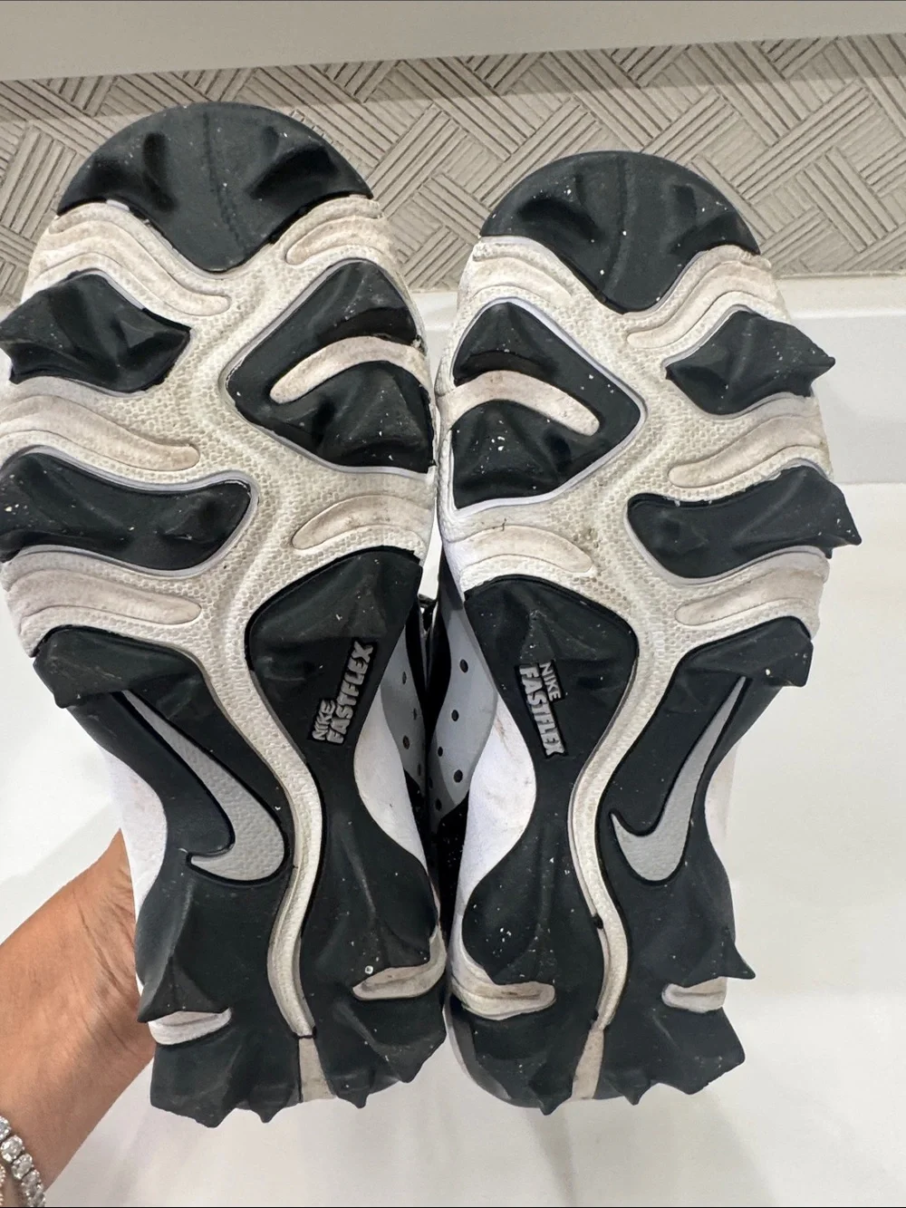 Nike Alpha Huarache 4 Keystone Baseball Cleats Grey Size 13